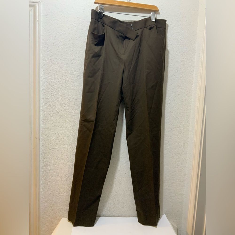 Lafayette 148 NY New York Trouser Career Pants Wool Blend Brown 6